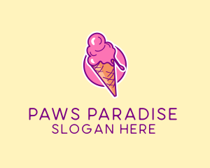 Ice Cream Cone logo design