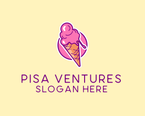 Ice Cream Cone logo design