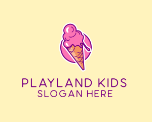 Ice Cream Cone logo design