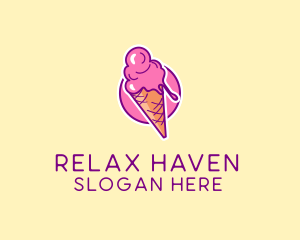 Ice Cream Cone logo design