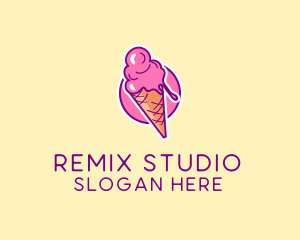 Ice Cream Cone logo design