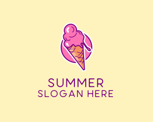 Ice Cream Cone logo design