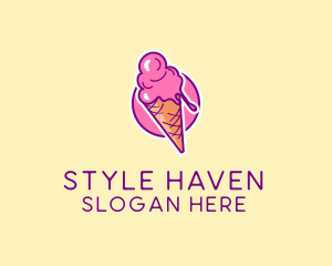 Ice Cream Cone logo design