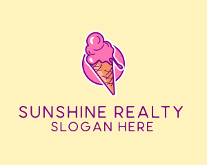 Ice Cream Cone logo design