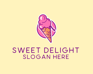 Sherbet - Ice Cream Cone logo design