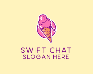 Snow Cone - Ice Cream Cone logo design