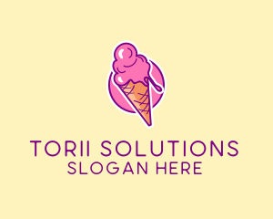 Ice Cream Cone logo design