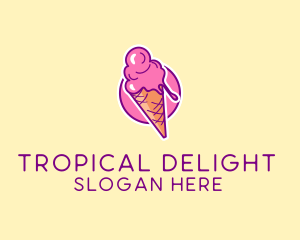 Ice Cream Cone logo design