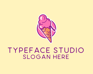 Ice Cream Cone logo design