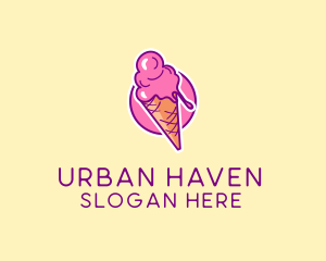 Ice Cream Cone logo design