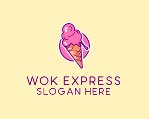 Ice Cream Cone logo design