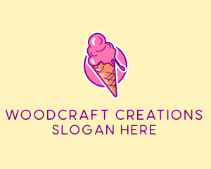 Ice Cream Cone logo design