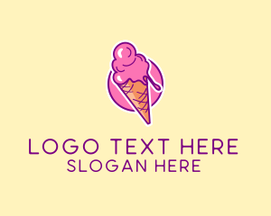 Shop - Ice Cream Cone logo design