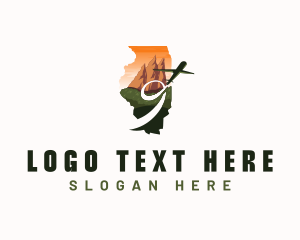 Ahu Tongariki - Illinois Tourism Landmark logo design