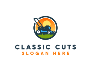 Gardening Grass Trimmer logo design