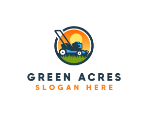 Agriculturist - Gardening Grass Trimmer logo design