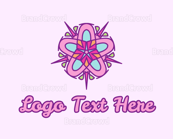 Festive Star Flower Logo