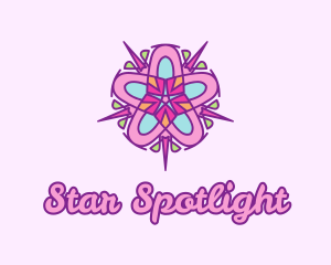 Festive Star Flower  logo design