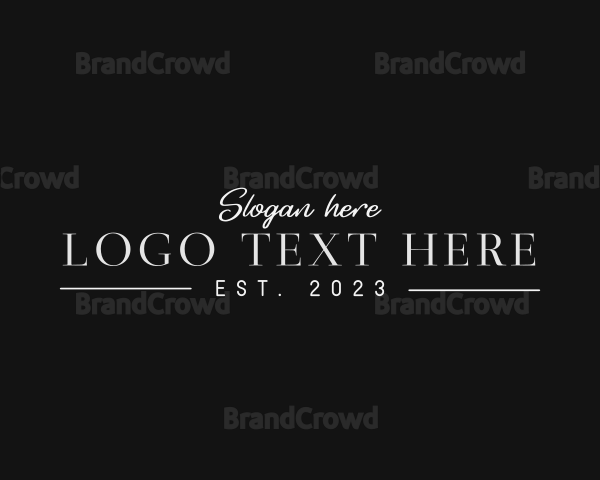 Luxury Brand Wordmark Logo