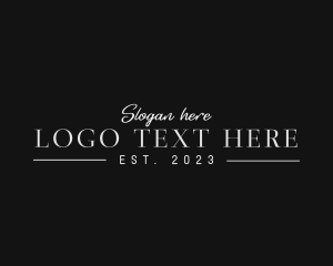 Serif - Luxury Brand Wordmark logo design