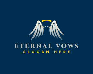 Marriage - Holy Angel Wings logo design