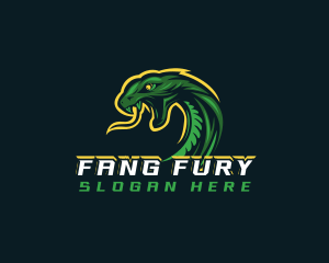 Fangs - Gaming Snake Viper logo design