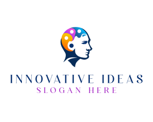 Creativity - Creative Palette Brain logo design