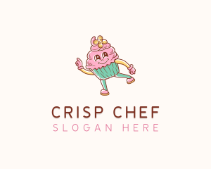 Bakery Cute Cupcake  logo design