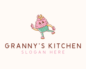 Bakery Cute Cupcake  logo design