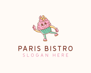 Bakery Cute Cupcake  logo design