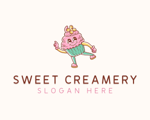 Bakery Cute Cupcake  logo design