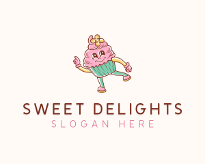 Bakery Cute Cupcake  logo design