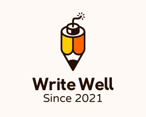 Pencil - Creative Pencil Bomb logo design