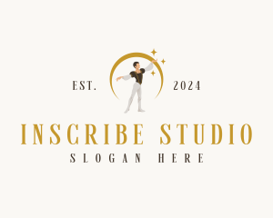 Ballet Male Dancer logo design