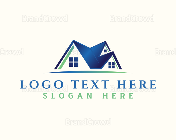 Real Estate Property Roof Logo