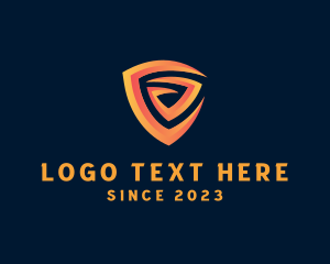 Techno - Cyber Security Shield logo design