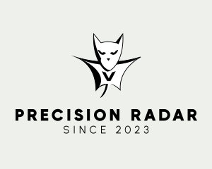 Radar - Bat Hero Letter V logo design