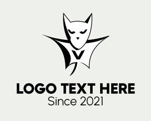 Characters - Black Bat Cartoon logo design