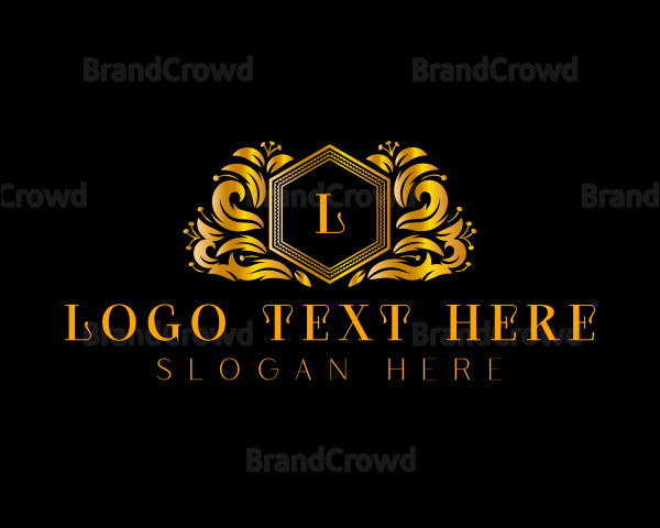 Elegant Floral Crest Logo