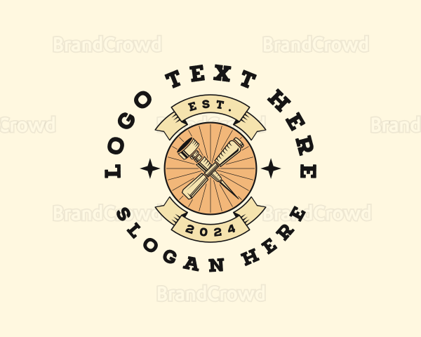 Woodworking Carpentry Tools Logo