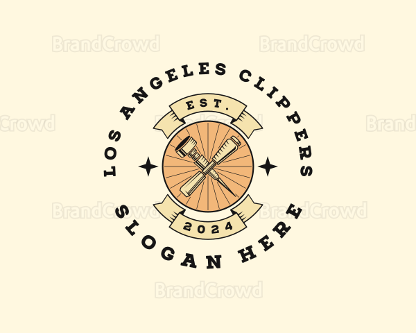 Woodworking Carpentry Tools Logo