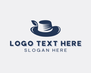 Fedora - Feather Hat Fashion logo design