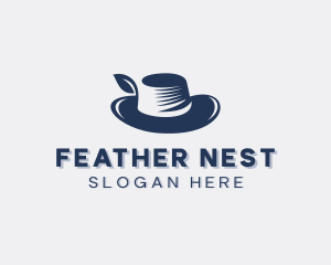 Feather Hat Fashion logo design