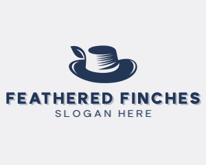 Feather Hat Fashion logo design