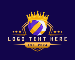 Coach - Volleyball Crown Championship logo design