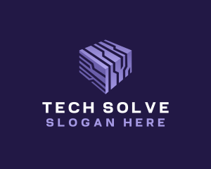 3d Cube Tech logo design