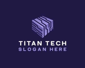 3d Cube Tech logo design