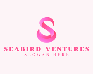 Pink Swan Letter S  logo design