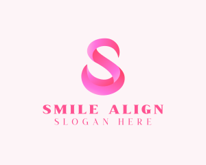 Pink Swan Letter S  logo design