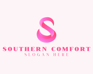 Pink Swan Letter S  logo design